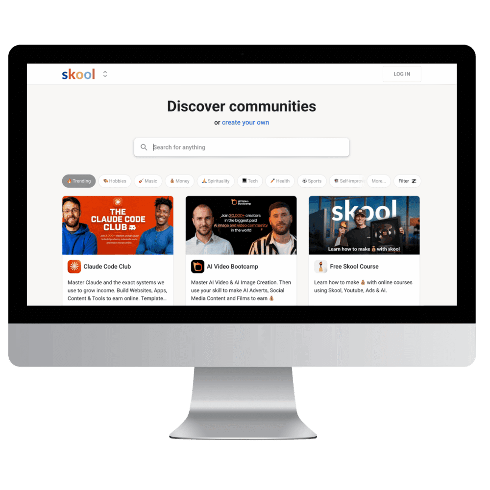Ontdek communities of start je eigen Skool-community