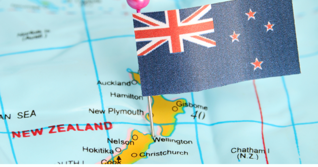 Map of New Zealand